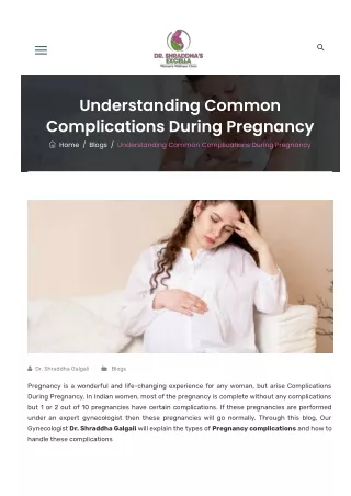 understanding common complications during pregnancy