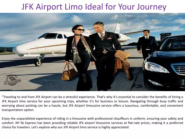 jfk airport limo ideal for your journey