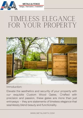 Timeless Elegance for Your Property