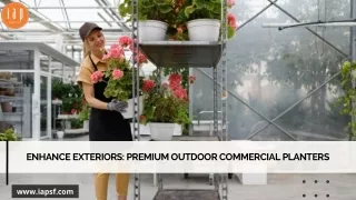 Enhance Exteriors: Premium Outdoor Commercial Planters