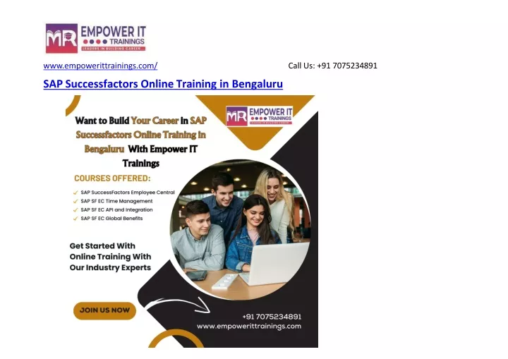 sap successfactors online training in bengaluru