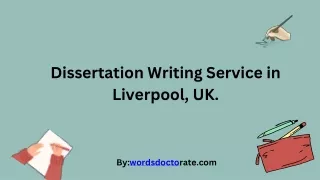 dissertation writing service in liverpool uk
