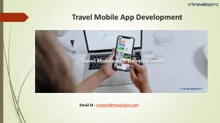 travel mobile app development