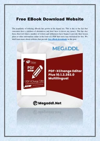 Free EBook Download Website: Megaddl