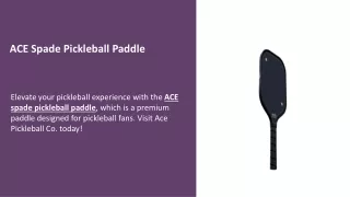 ACE Spade Pickleball Paddle