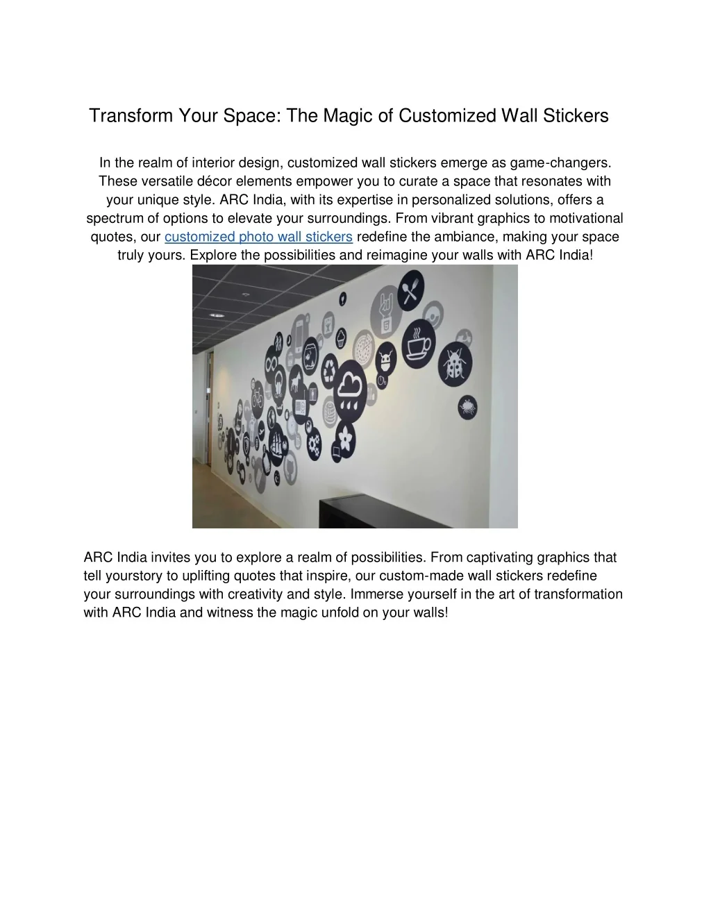 PPT - Revitalize Your Space with Custom Wall Stickers PowerPoint ...