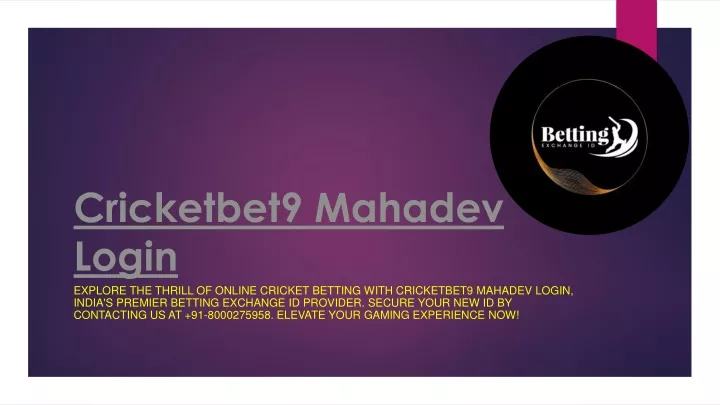 cricketbet9 mahadev login