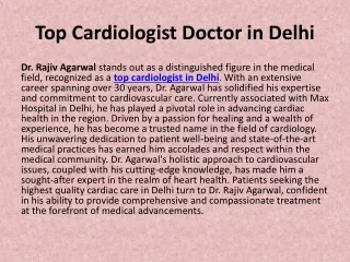 Top Cardiologist Doctor in Delhi
