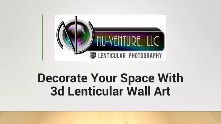 decorate your space with 3d lenticular wall art