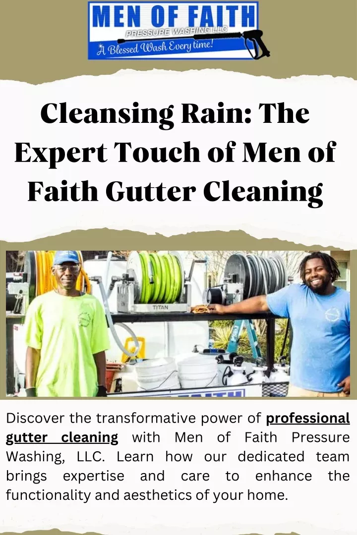 cleansing rain the expert touch of men of faith