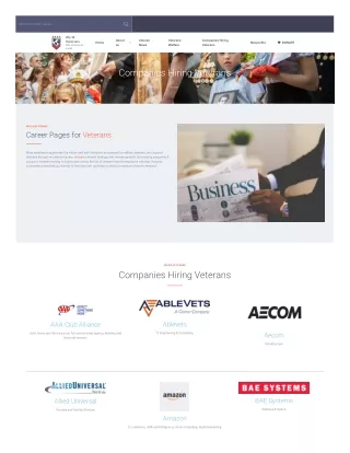 Companies that like to hire veterans