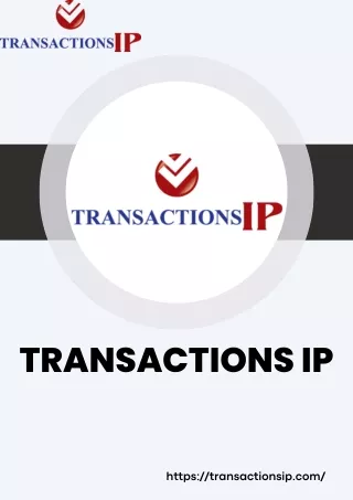 Leading Patent Valuation Services In Florida - Transactions Ip