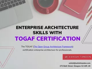 Enterprise Architecture Skills with TOGAF Certification
