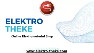 Spitze Elektro Online Shop in Deutschland | Electro-Theke