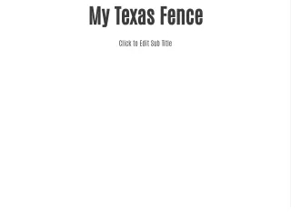 my texas fence