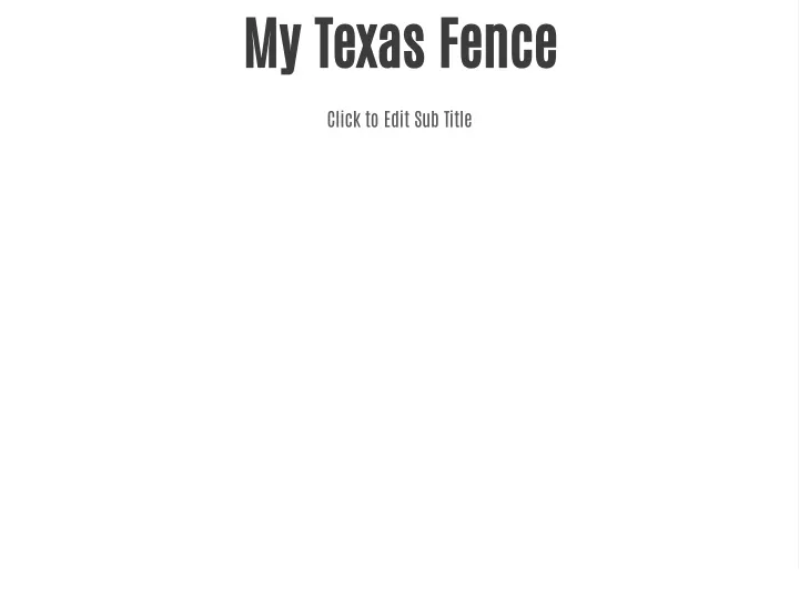 my texas fence