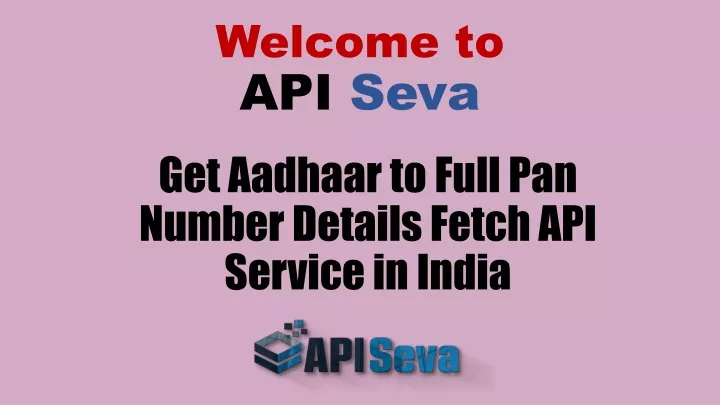 welcome to api seva