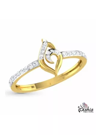 Aakriti Gold And Diamond Ring by Dishis Designer Jewellery