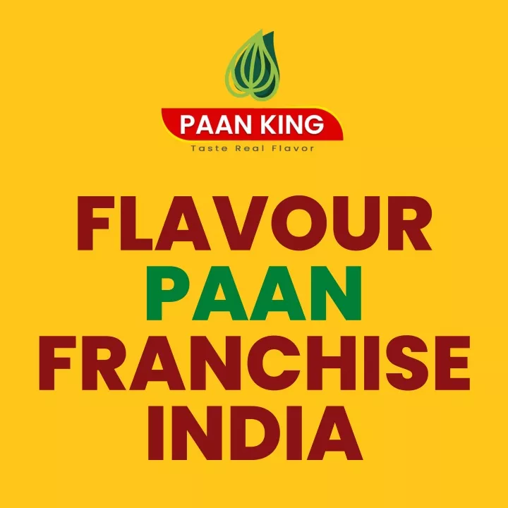 flavour paan franchise india