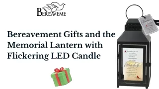 Bereavement Gifts and the Memorial Lantern with Flickering LED Candle