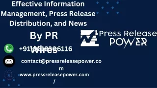 effective information management press release