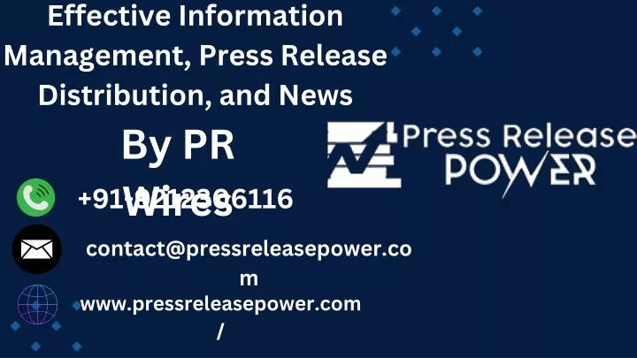 effective information management press release