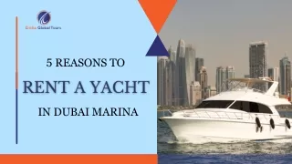 Rent a Yacht in Dubai Marina