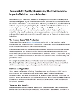 Sustainability Spotlight Assessing the Environmental Impact of Methacrylate Adhesives.docx