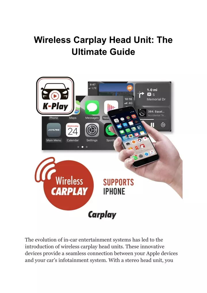 wireless carplay head unit the ultimate guide