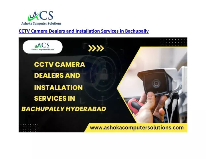 cctv camera dealers and installation services