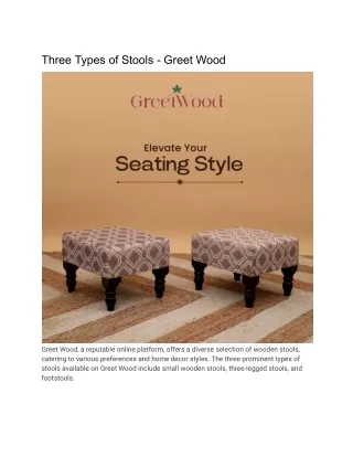 Three Types of Stools - Greet Wood (1)