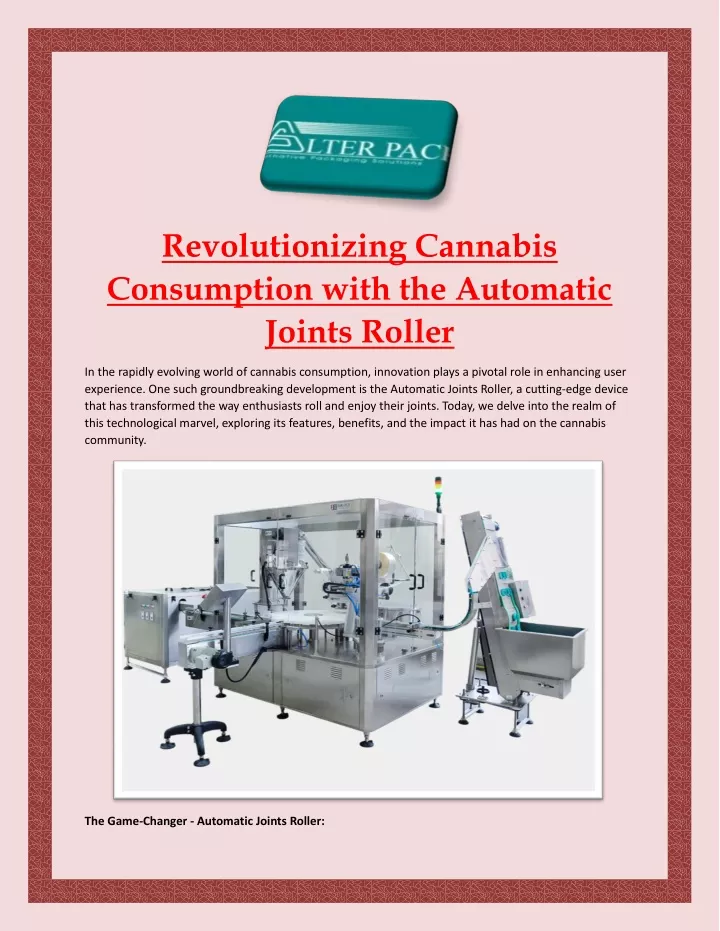 revolutionizing cannabis consumption with