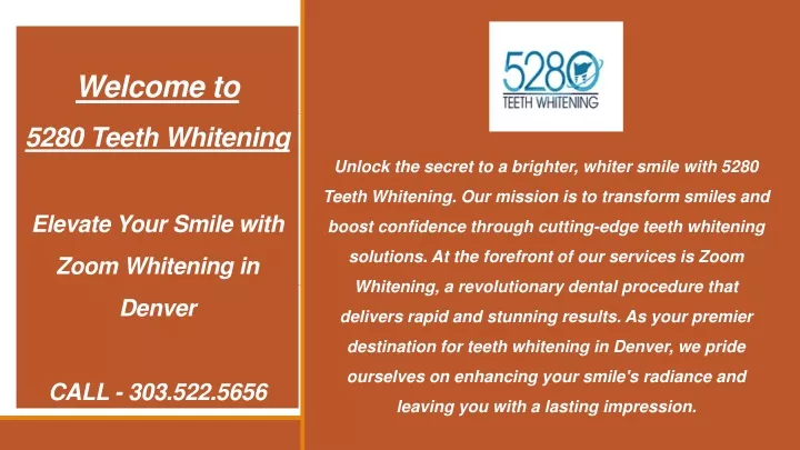 welcome to 5280 teeth whitening elevate your smile with zoom whitening in denver call 303 522 5656