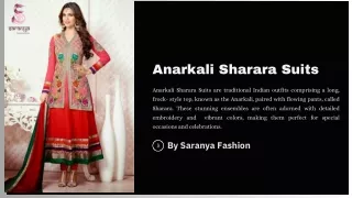 Anarkali Sharara Suits Collection: Elegant Elegance