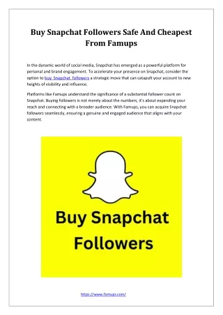 buy snapchat followers safe and cheapest from