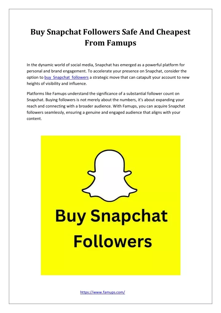 buy snapchat followers safe and cheapest from