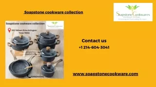 soapstone cookware collection