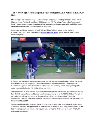 t20 world cup mohsin naqvi emerges to replace