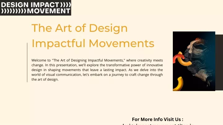 the art of design impactful movements