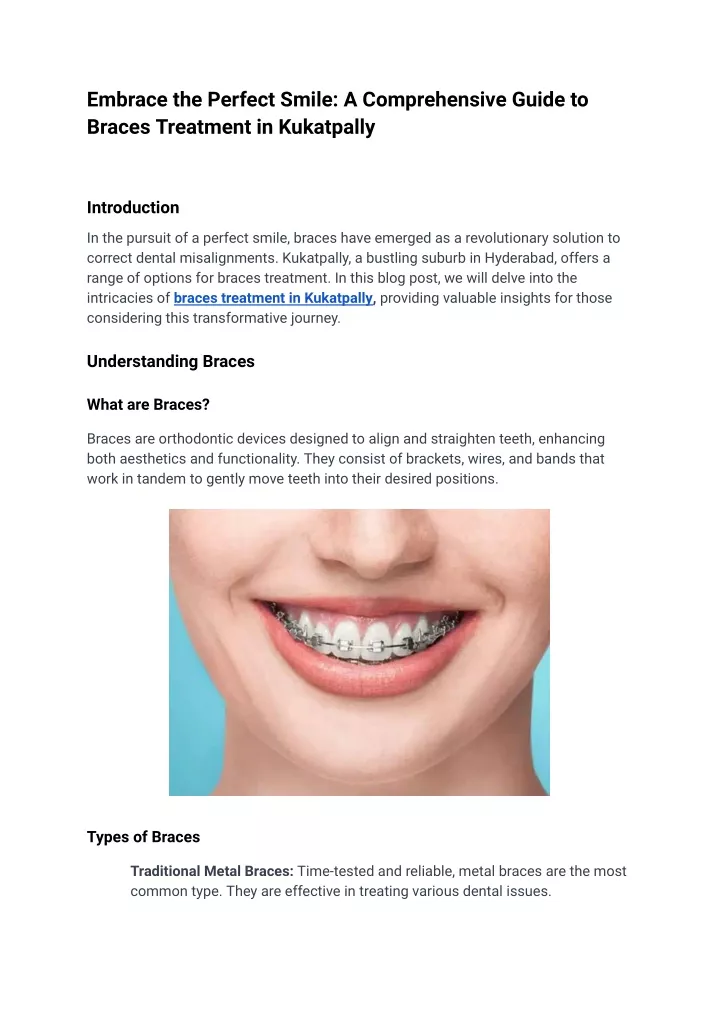 embrace the perfect smile a comprehensive guide