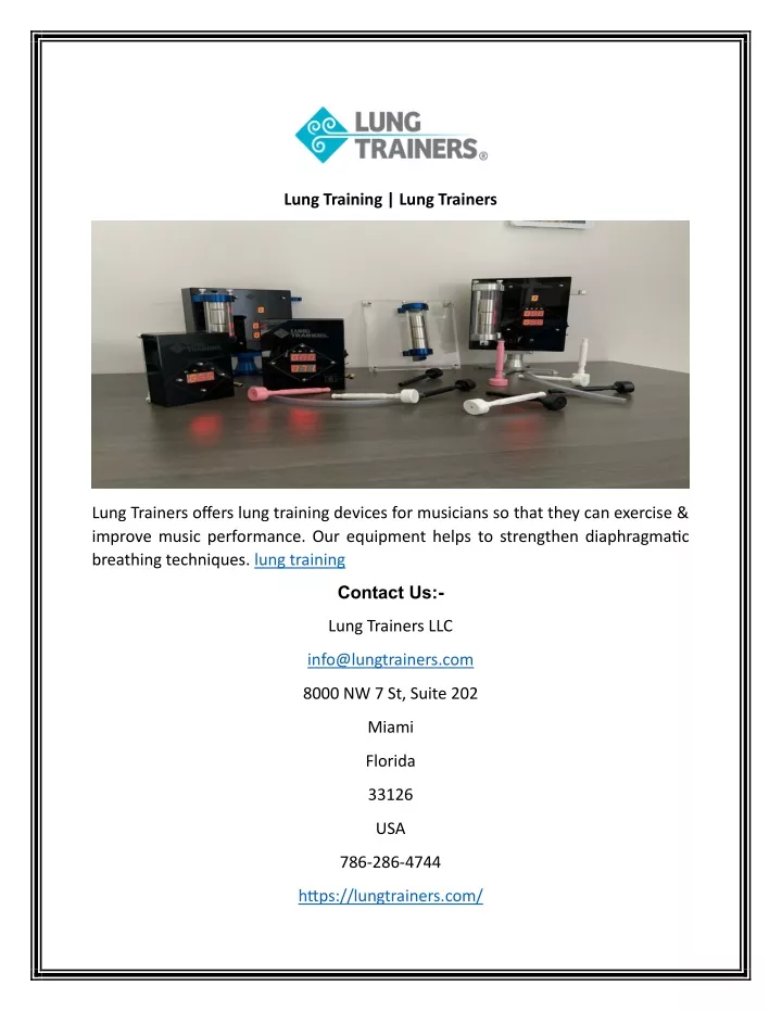 lung training lung trainers
