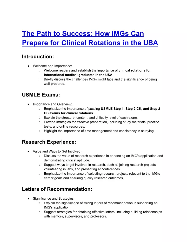 the path to success how imgs can prepare