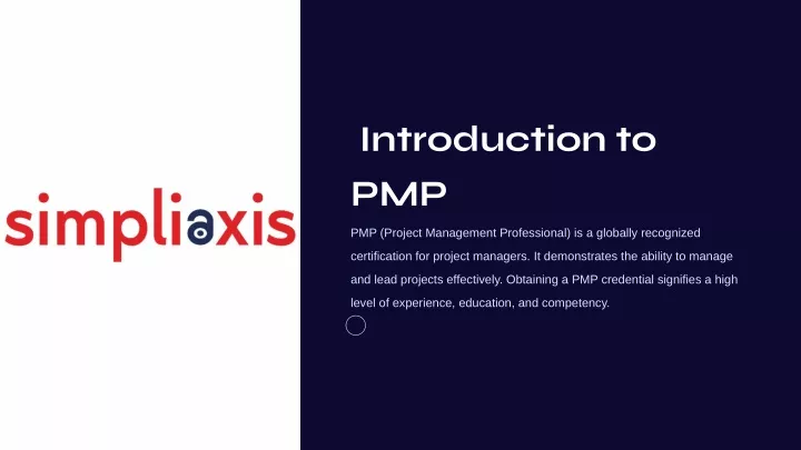 introduction to pmp