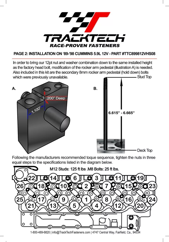 page 2 installation on 89 98 cummins