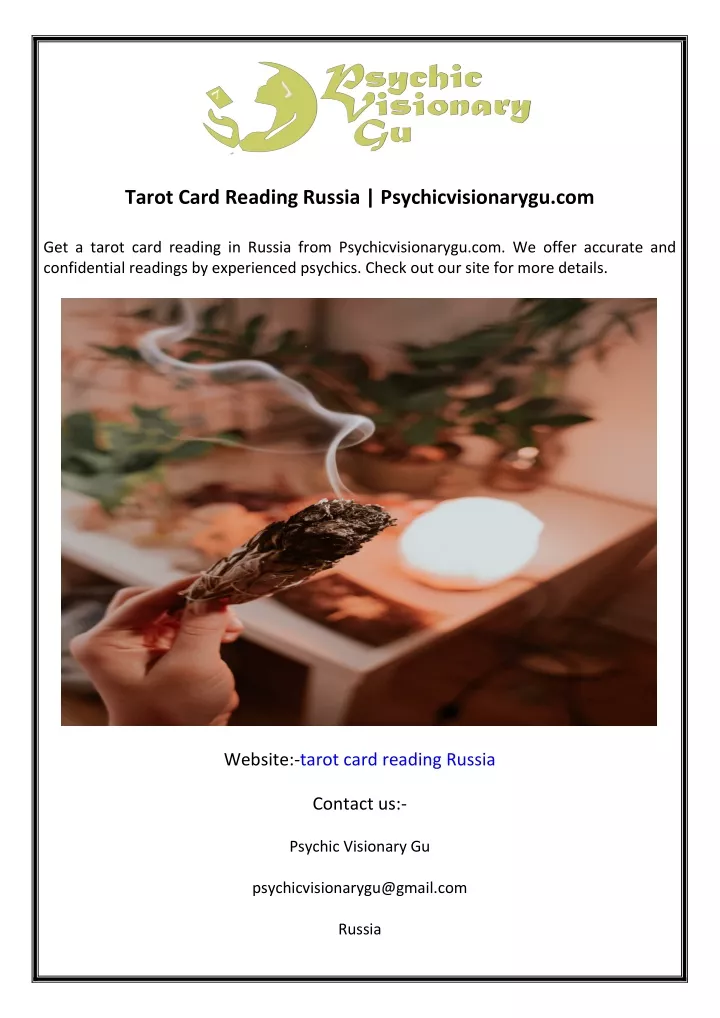tarot card reading russia psychicvisionarygu com
