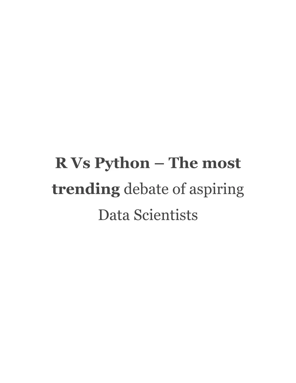 PPT - Python vs R PowerPoint Presentation, free download - ID:12856544