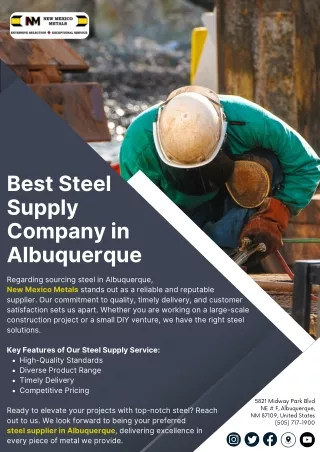 Best Steel Supply Company in Albuquerque