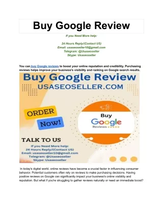 Buy Google Review