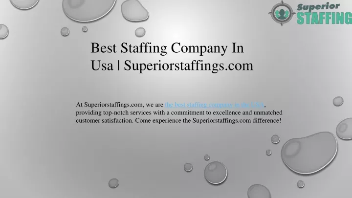 best staffing company in usa superiorstaffings com