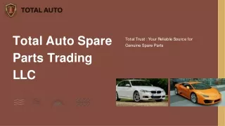Total Auto Spare Parts Trading LLC - Car Spare Parts In UAE.